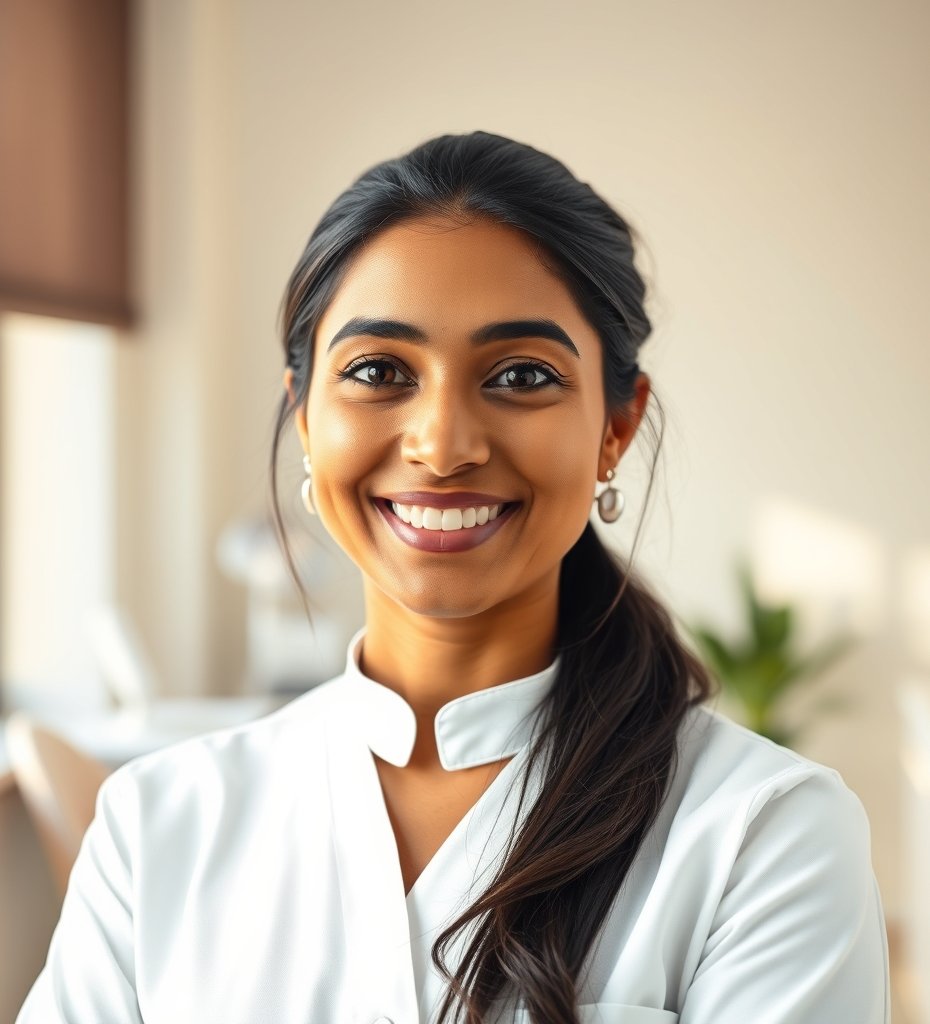 Dr. Priya Chandran, orthodontist and aligner specialist at Lumira Dental Studio